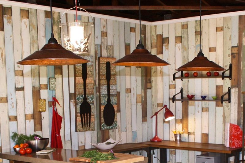 Modern Meets Rustic Lighting Designs Common In Arizona Homes - Decor Hint Copper Pendant Clusters With Minimalist Design