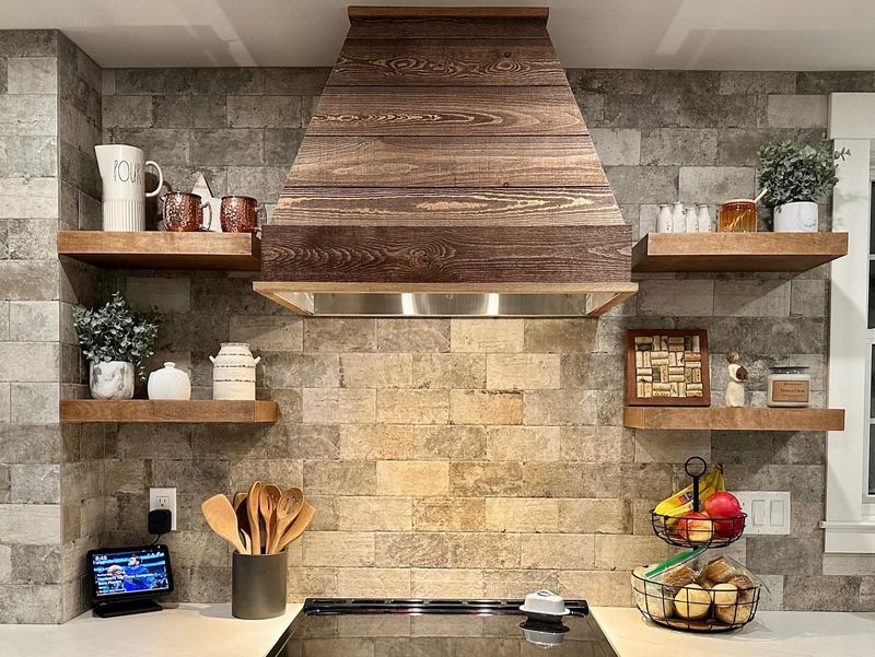 16 Best Kitchen Renovations Ever - Decor Hint Floating Wooden Shelves