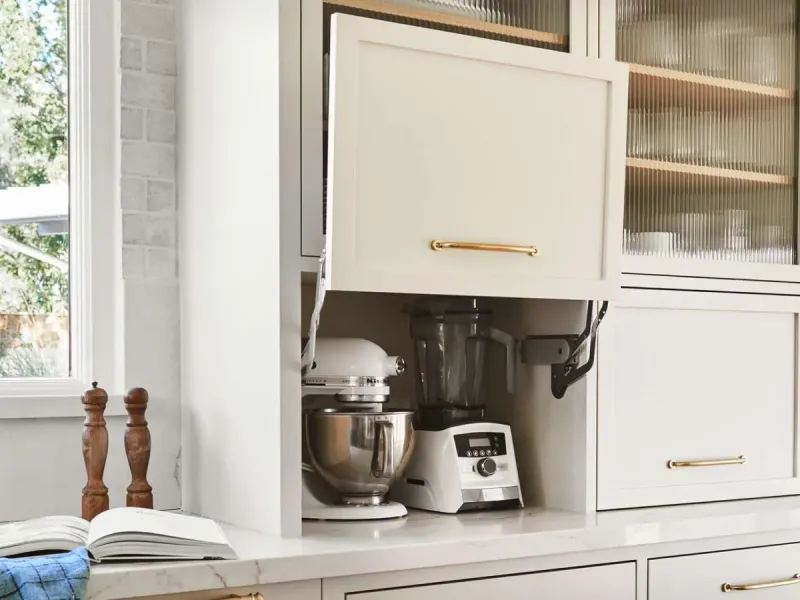 29 Innovative Kitchen Designs Everyone Will Copy Next Year - Decor Hint Hidden Appliance Garages