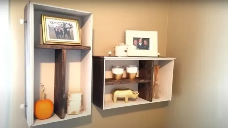 27 Quick, Easy Upcycling Hacks Anyone Can Do - Decor Hint Drawer Shelf Display