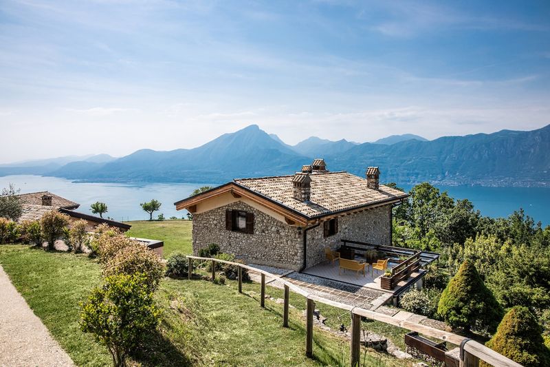 12 Beautiful Homes Sitting On The World's Best Lakes - Decor Hint Ancient Stone Farmhouse on Lake Garda, Italy