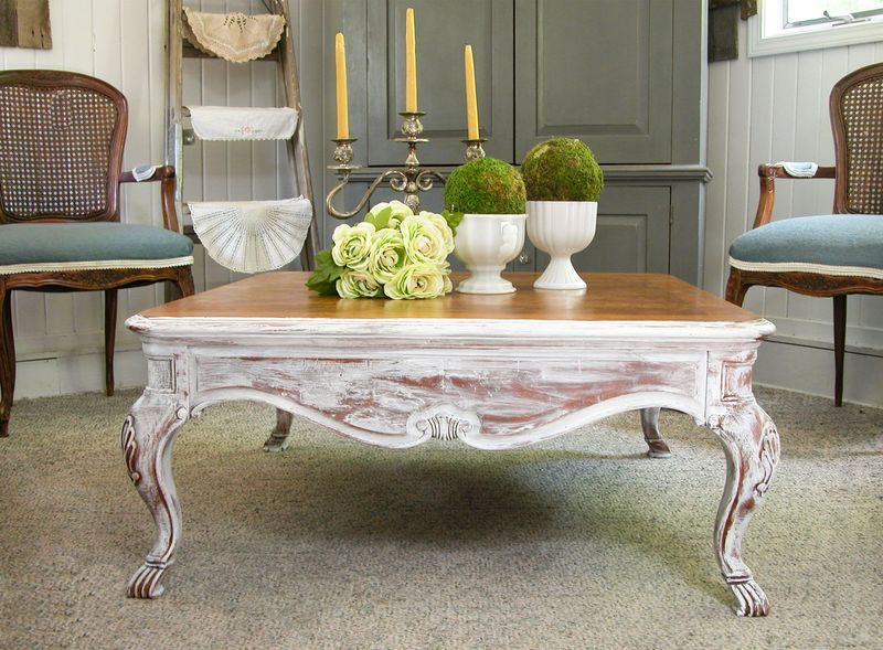 Designers Swear By These 19 French Country Living Room Tricks - Decor Hint Using Distressed Wood Accents