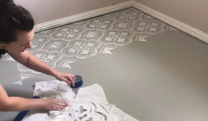 6 Weekend Home Decor Projects Oregon DIYers Swear By And 4 They Say Just Waste Time - Decor Hint Painted Floor Stencils