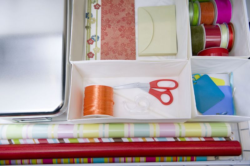 12 Things In Your House A Professional Organizer Would Remove - Decor Hint Excessive Gift Wrap Supplies