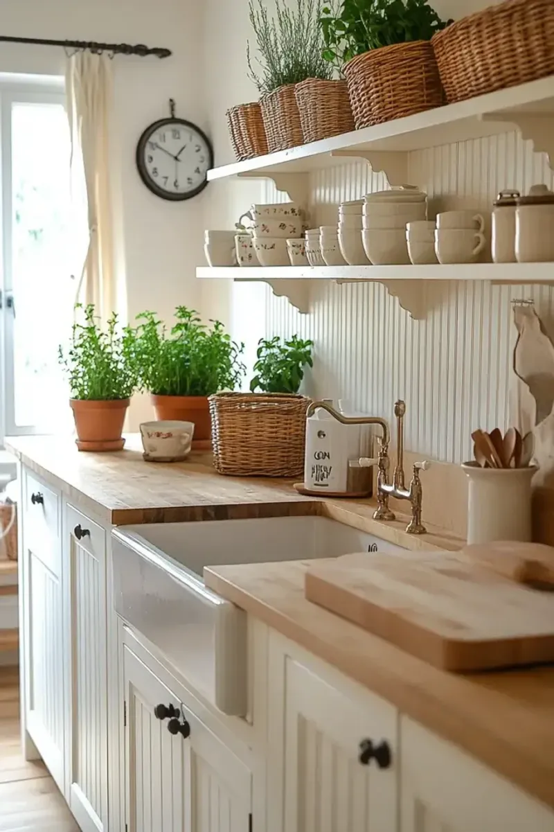 How To Achieve Country Chic Style In Your Kitchen: 17 Simple Tips - Decor Hint Add Beadboard Or Shiplap
