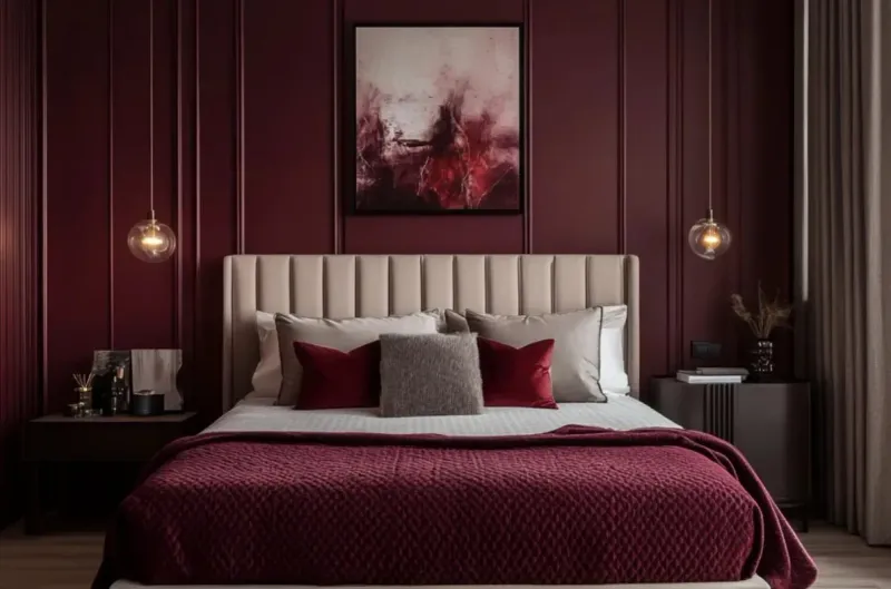 17 Colors You Should Never Pair With White, According To Interior Designers - Decor Hint Maroon