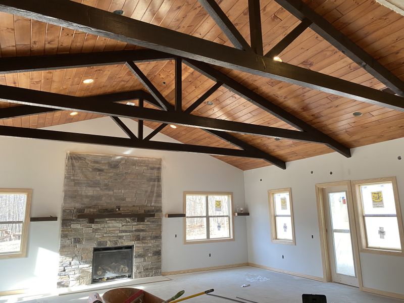26 Barndominium Features That'll Make You Say 'Wait, That's A House?' - Decor Hint Exposed Structural Trusses