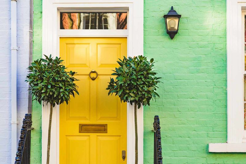 Smart Exterior Design Tips To Help Your Home Stand Out From The Rest - Decor Hint Paint Your Front Door A Bold Color