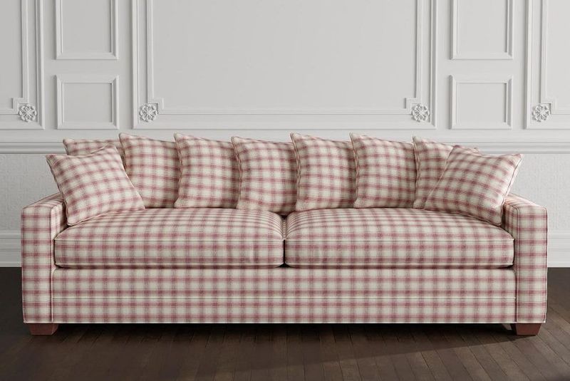 North Carolina Designers Say These 12 Couch Tones Are Past Their Prime - Decor Hint Mauve And Gray Stripes: Subtle, But Snooze-Worthy