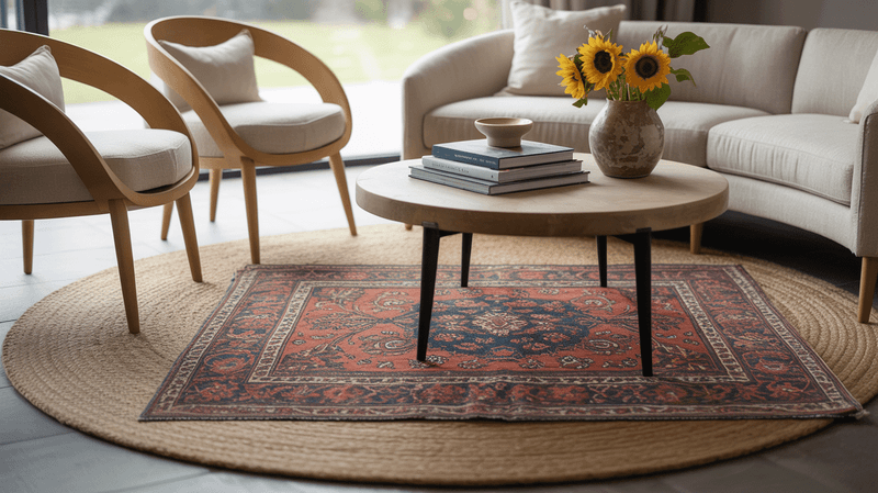 12 Perfect Area Rugs For Living Rooms, Lofts, And Open-Concept Spaces - Decor Hint Layered Rugs For Depth And Personality