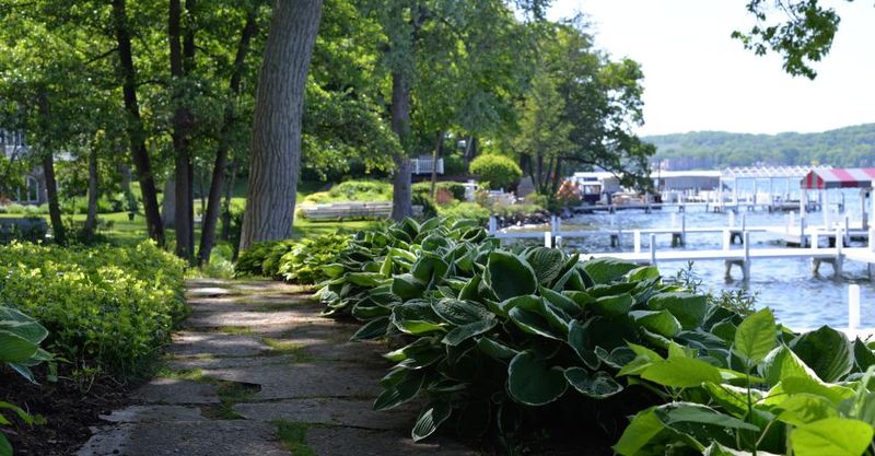Elegant Walkways Leading To The Shoreline
