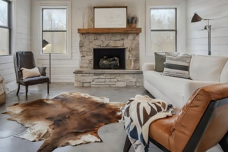 Texas Rug Trends: From Cowhide To Boho Layers - Decor Hint Rustic Cowhide Classics