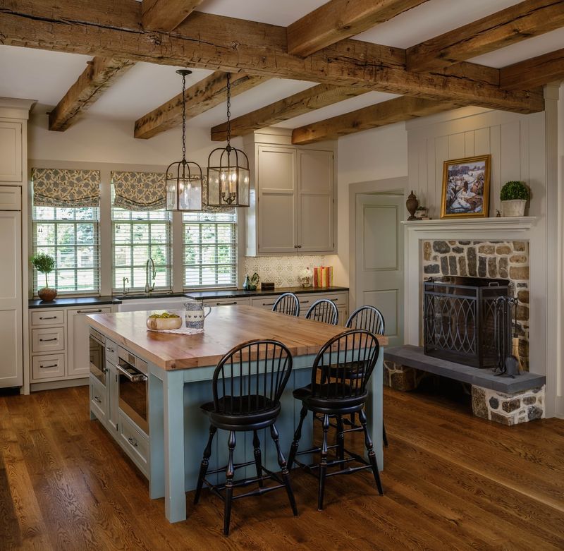 Exposed Wooden Beams