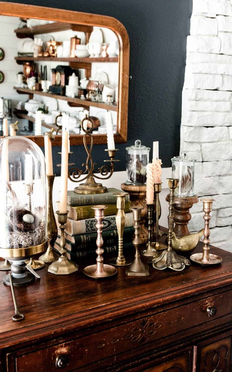 How To Style 14 Of The Most Common Items You'll Find At Thrift Stores In Your Home - Decor Hint Brass Candlesticks
