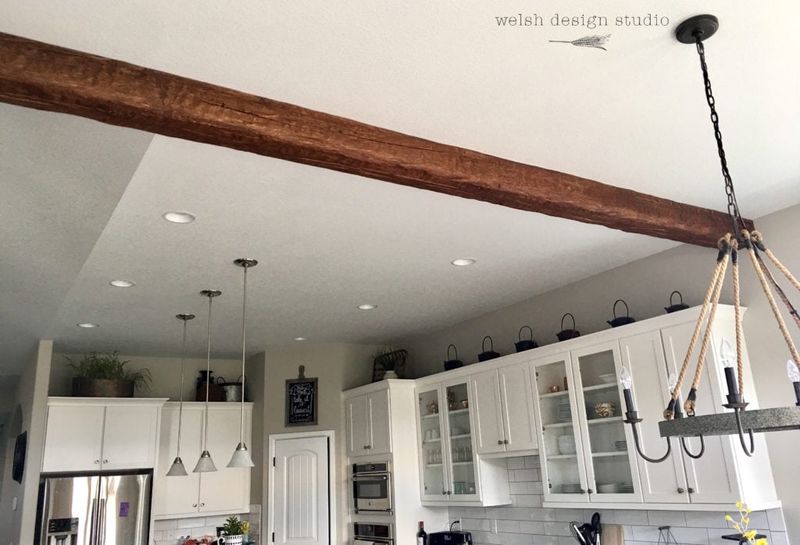 7 HGTV Renovation Hacks That Might Not Hold Up, And 5 Others To Think Twice About - Decor Hint Fake Beams That Don't Match The Architecture