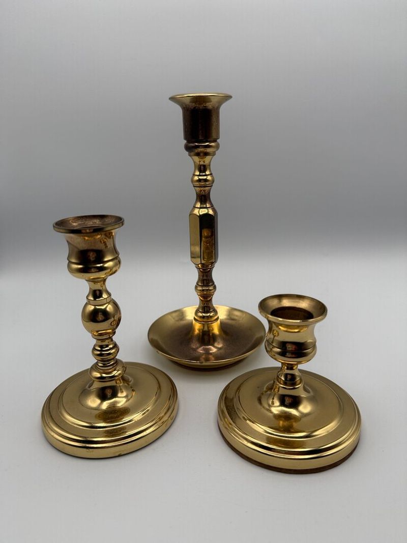 Brass Candleholder Sets Losing Their Shine