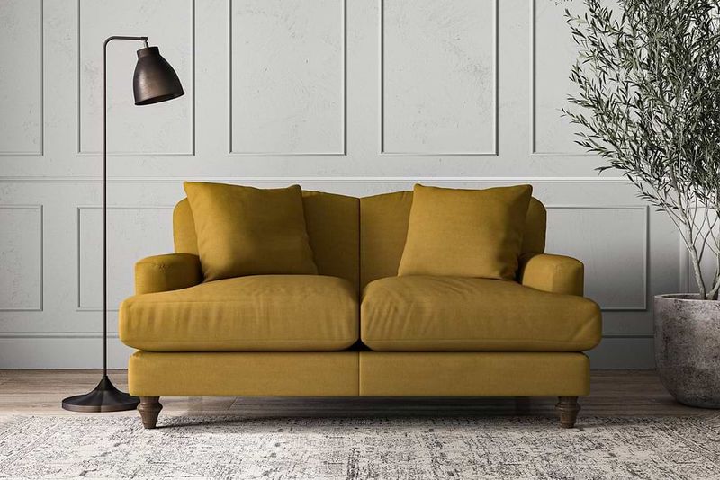 7 Sofa Colors Aging Your Wisconsin Living Room (And 9 Stylish Swaps You'll Love) - Decor Hint Muted Mustard Or Ochre