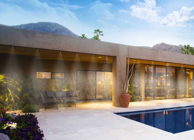 You'll Find These 10 Unique Outdoor Ideas In Homes Across Las Vegas - Decor Hint Misters and Cooling Systems