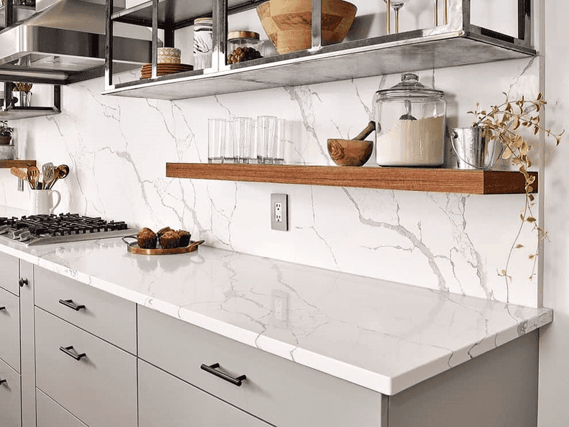 10 Dated Backsplash Trends And 10 Timeless Options They Should Be Exchanged With - Decor Hint Timeless: Solid Slab Quartz