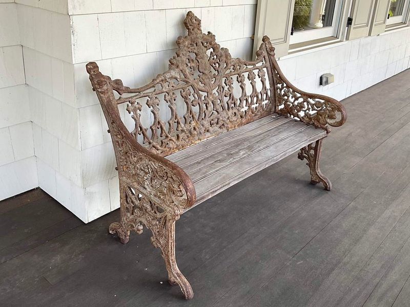 11 Gorgeous Garden Benches For Your Backyard Escape - Decor Hint Wrought Iron Elegance