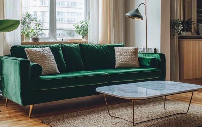 8 Couch Colors Making Michigan Living Rooms Feel Stuck In The Past, And 10 Bold Swaps To Brighten Your Space - Decor Hint Emerald Green: Jewel-Toned Joy