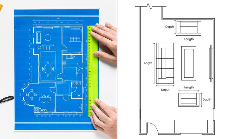 16 Essential Tips For Small Living Room Furnishing - Decor Hint Measure Your Space First