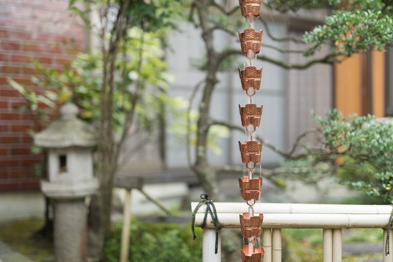 These 9 Woodsy Cabin Aesthetics From Michigan Retreats Will Inspire Your Exterior - Decor Hint Copper Rain Chains And Gutters That Age Gracefully