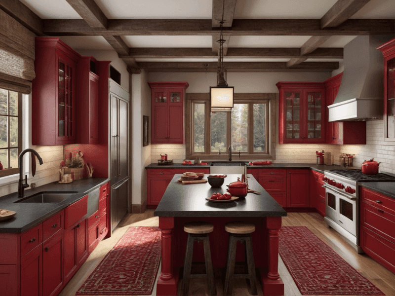 13 Fresh Kitchen Colors For Huntsville Homes + 2 Unique Choices - Decor Hint Rocket City Red