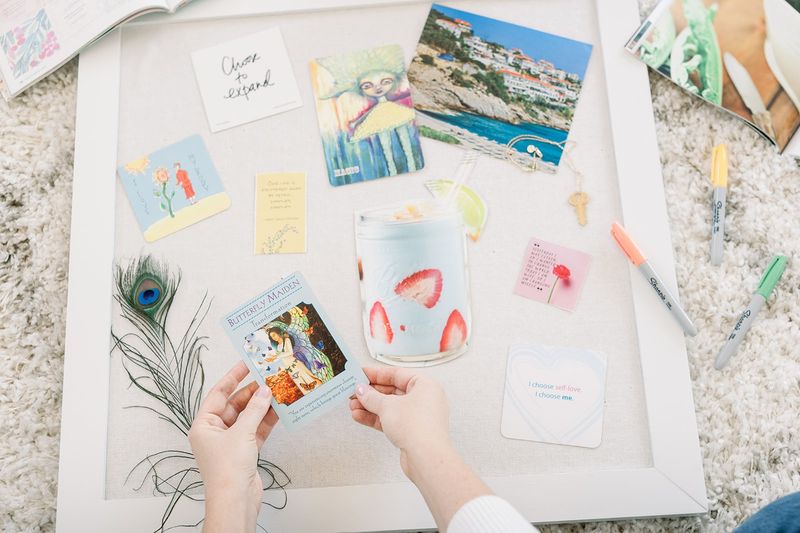 12 Budget-Friendly Hacks To Transform Your Home Office - Decor Hint Create A Vision Board For Motivation