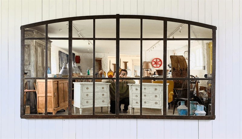 28 Industrial Decorating Ideas For The Whole House - Decor Hint Factory Window Mirrors