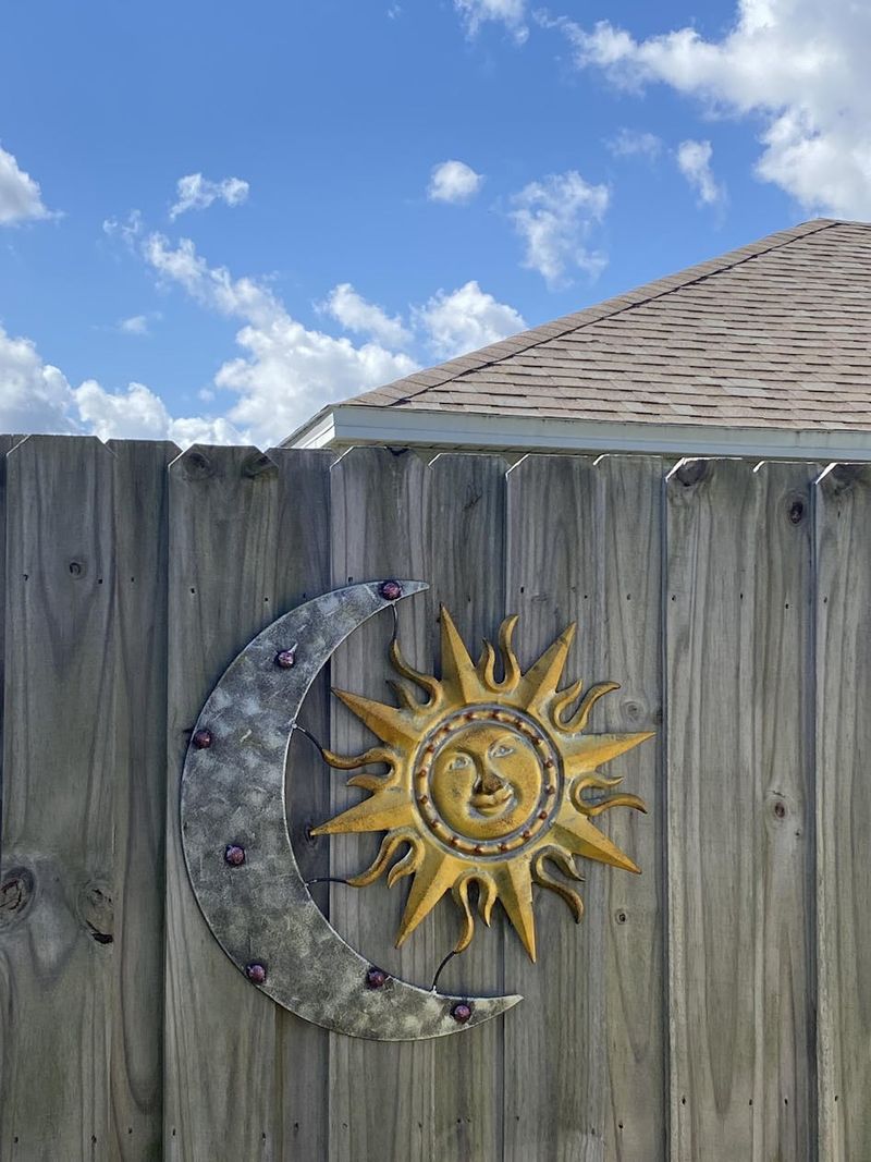The Hidden Meaning Behind These 14 Outdoor Decorations - Decor Hint Metal suns and moons – Cosmic balance and harmony