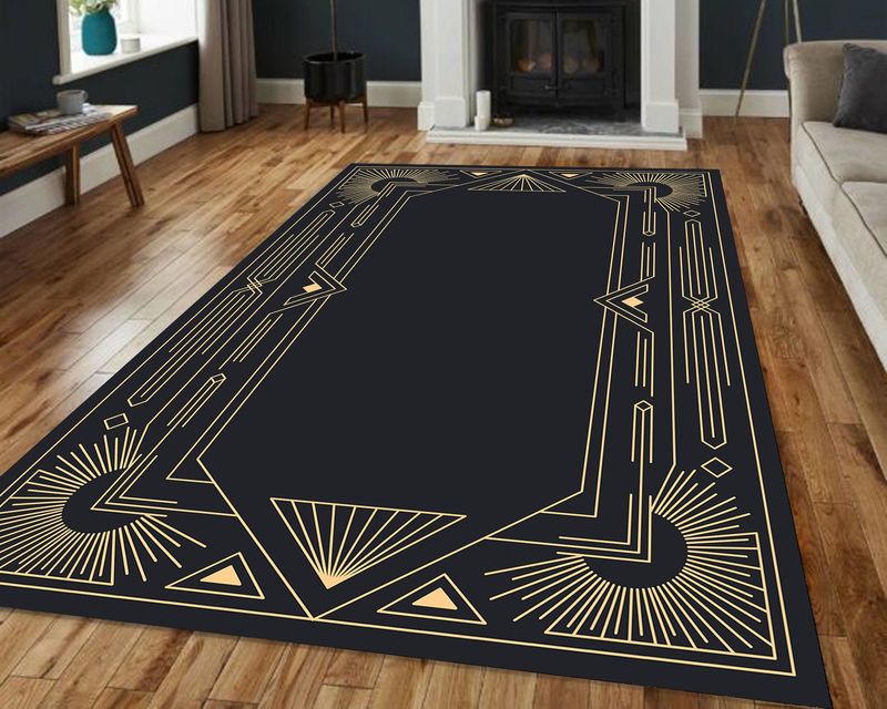 19 Essential Furniture Pieces For A Timeless Art Deco-Inspired Space - Decor Hint Fan-Patterned Rug