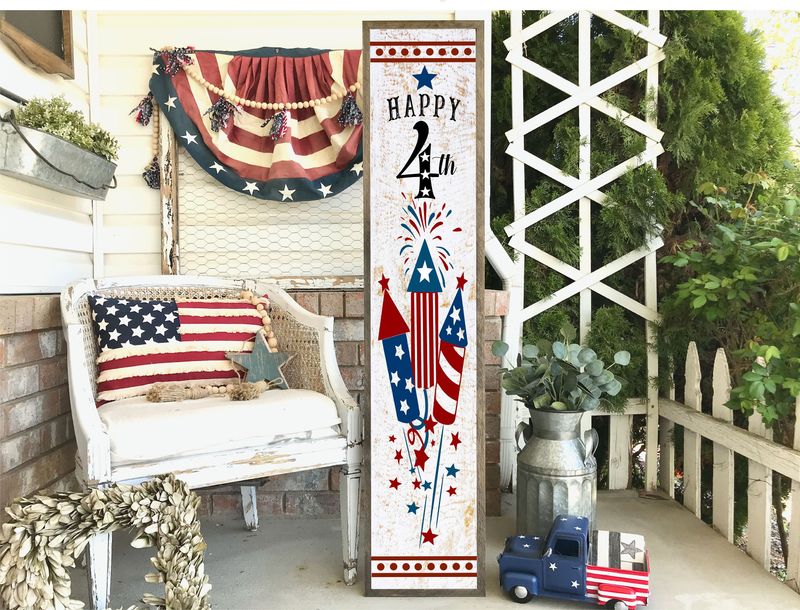 Painted Wooden Porch Signs