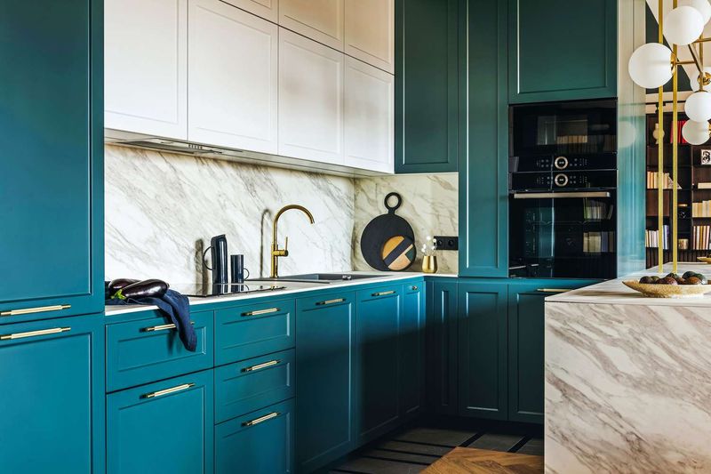 10 Designer-Approved Kitchen Cabinet Color Ideas Plus 10 Colors To Avoid - Decor Hint Bright Teal