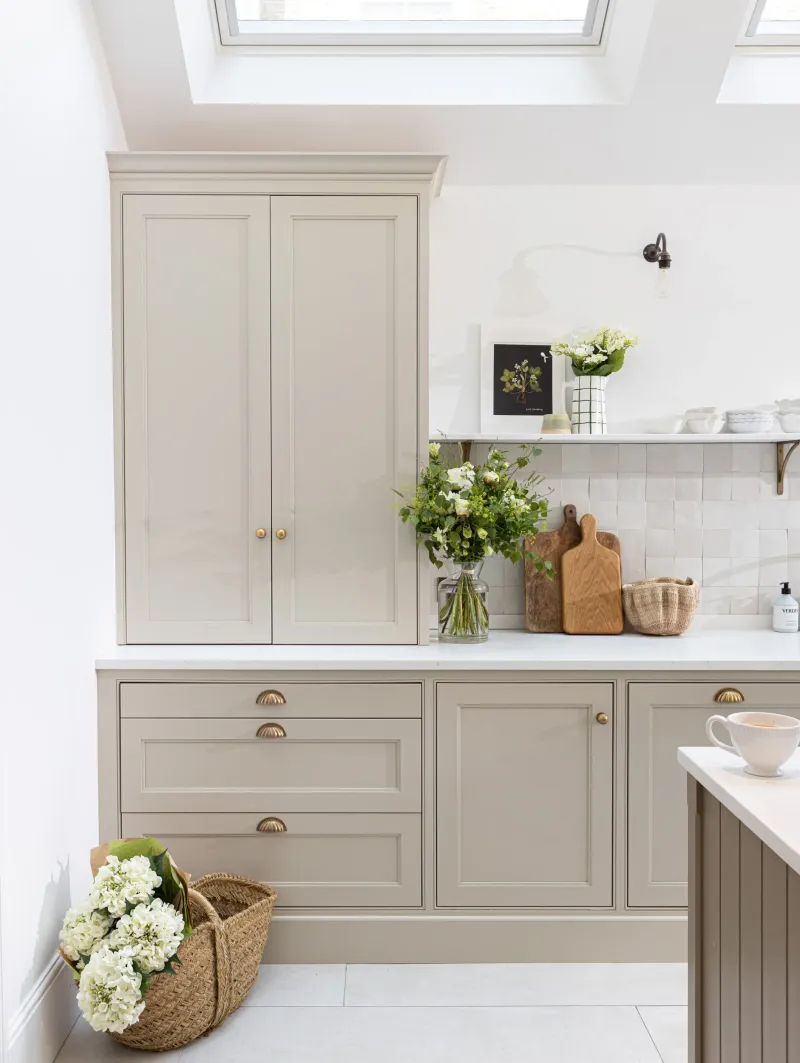 10 Designer-Approved Kitchen Cabinet Color Ideas Plus 10 Colors To Avoid - Decor Hint Warm Taupe