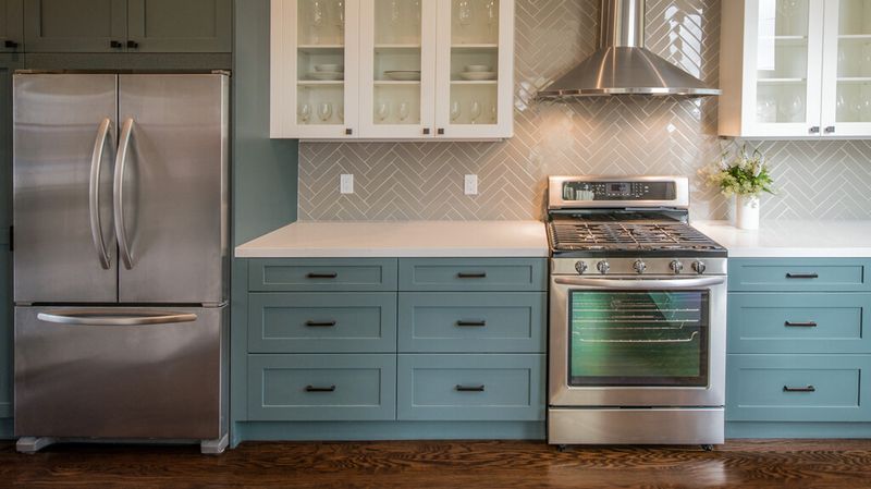 5 Kitchen Colors Going Out Of Style In Vancouver (And 7 Always On Trend) - Decor Hint Muted Steel Blue