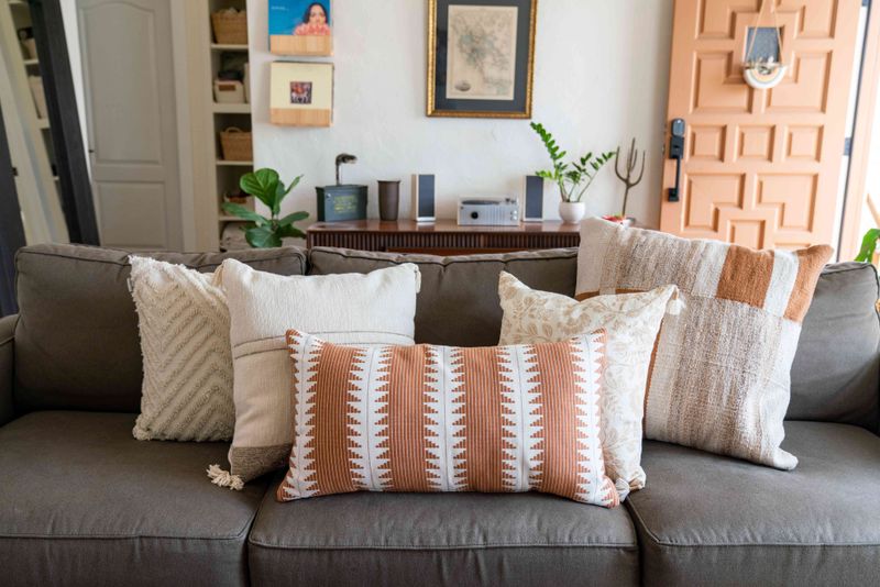 12 Things To Keep Out Of Your Living Room, According To Designers - Decor Hint Excessive Throw Pillows