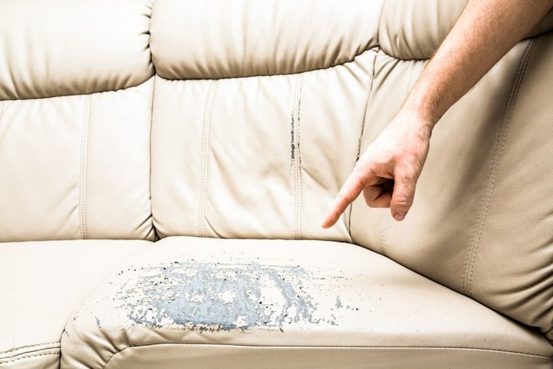 What Not to Keep: 13 Living Room Eyesores Still Found In Warner Robins Homes - Decor Hint Faux Leather Sofas Peeling At The Seams