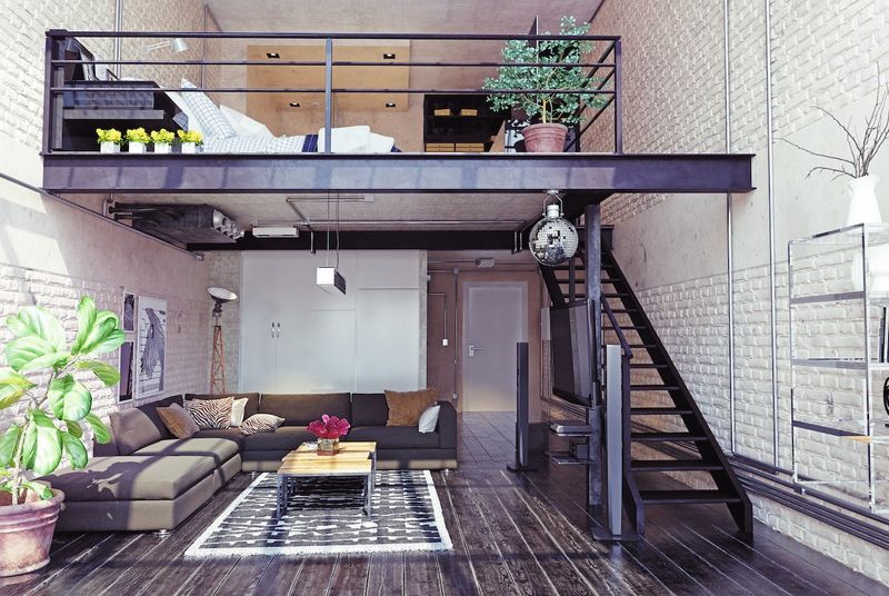 Lofted Bedroom Over Living Area