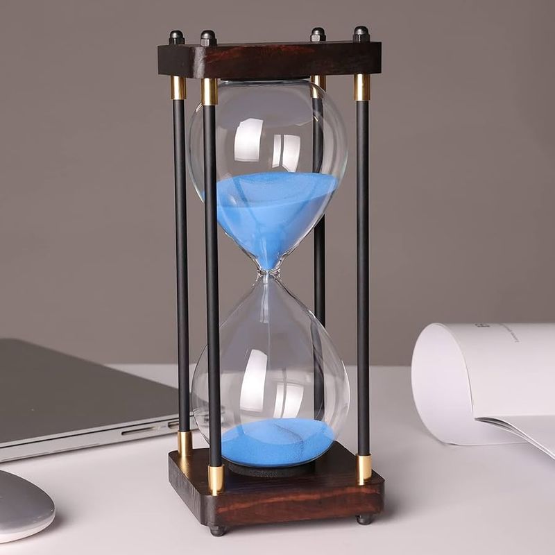 18 Desk Setup Tips For Better Work-Life Balance - Decor Hint Display a Small Decorative Clock