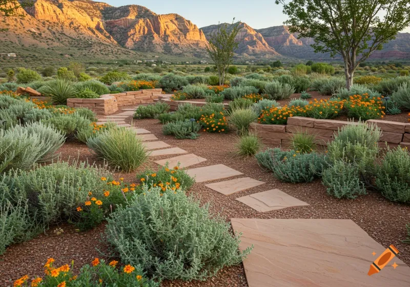 Desert Style Inside And Out: 10 Smart Ideas For Utah Yards And Entryways - Decor Hint Flagstone Pathways