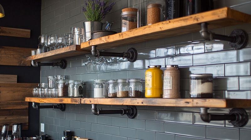 32 Housing Trends Experts Believe Could Hurt Home Values In 2025 - Decor Hint Industrial Pipe Shelving in Kitchens