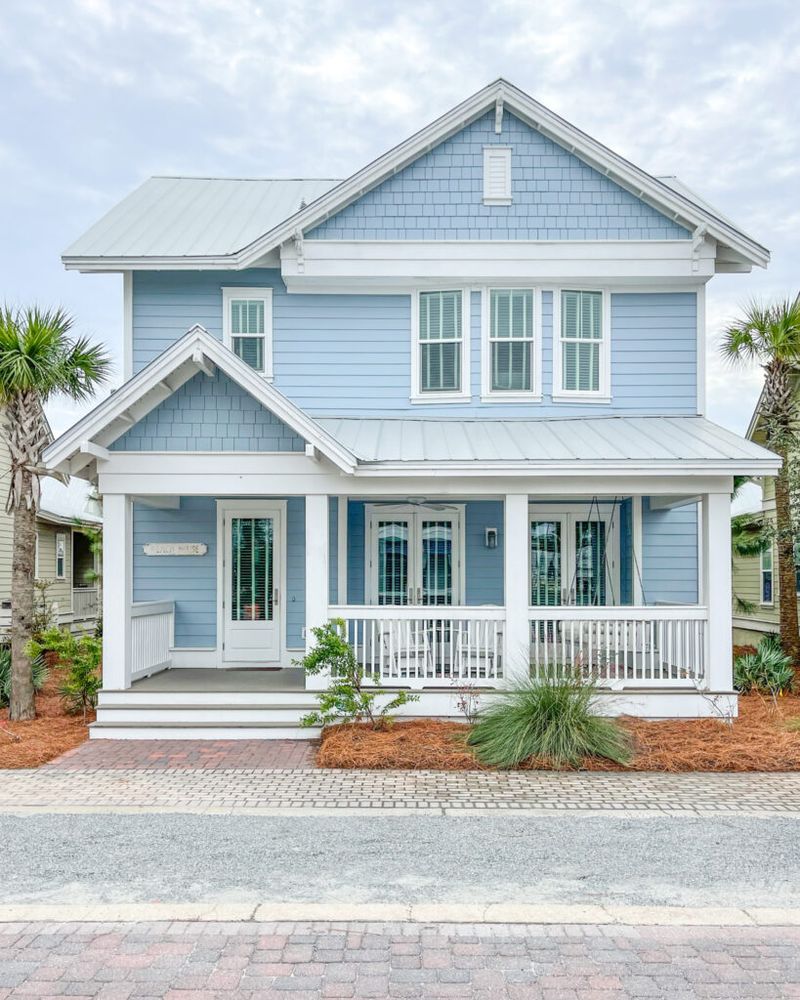 10 Coastal-Inspired Curb Appeal Ideas From Florida Homes - Decor Hint Beach-Toned Paint Colors