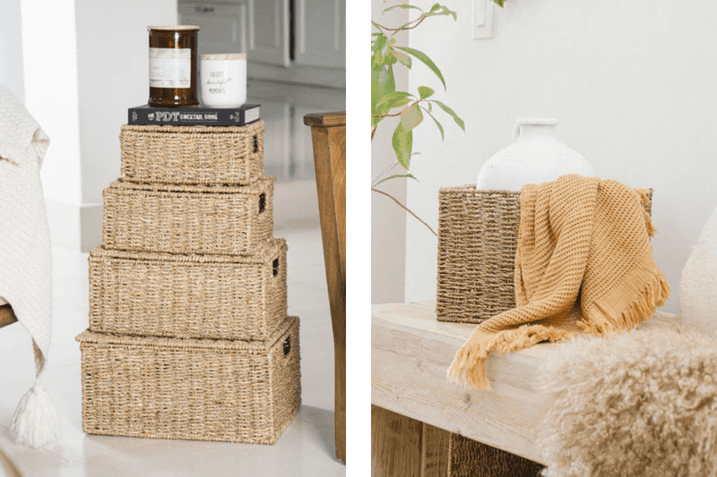 14 Must-Have Items For A Cozy Stylish Living Room - Decor Hint Storage Baskets for Organization