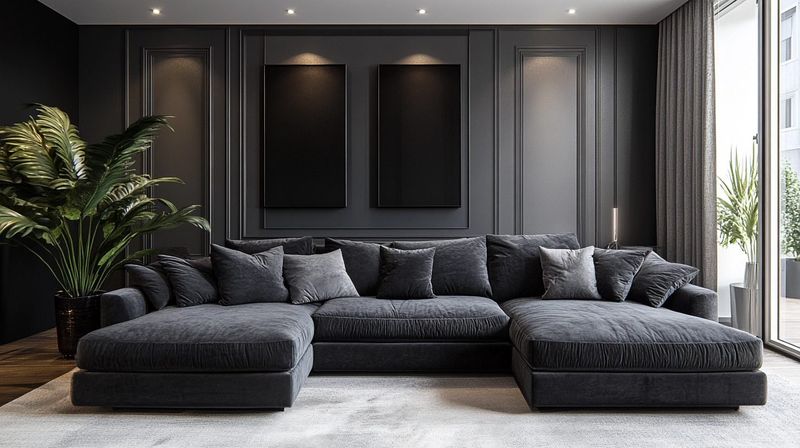 7 Old-Fashioned Couch Colors Still Hiding In Kentucky Homes, And 8 Better Picks For 2025 - Decor Hint Moody Charcoal