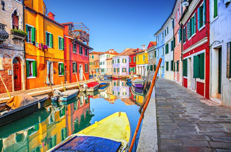 Burano Island Dazzles With Rainbow Reflections