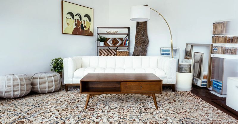 Walnut and Cream Mid-Century