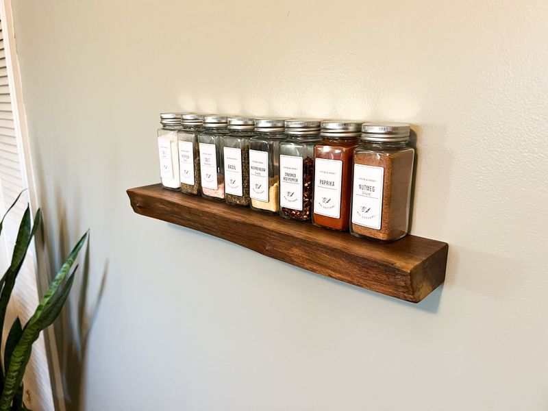 9 Brilliant Spice Rack Ideas For Your Small Kitchen - Decor Hint Floating Shelf Staircase