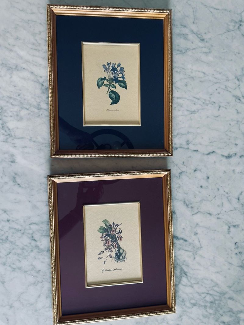 14 Vintage Items That Define The "New Americana" Home Trend - Decor Hint Vintage Framed Botanical Prints