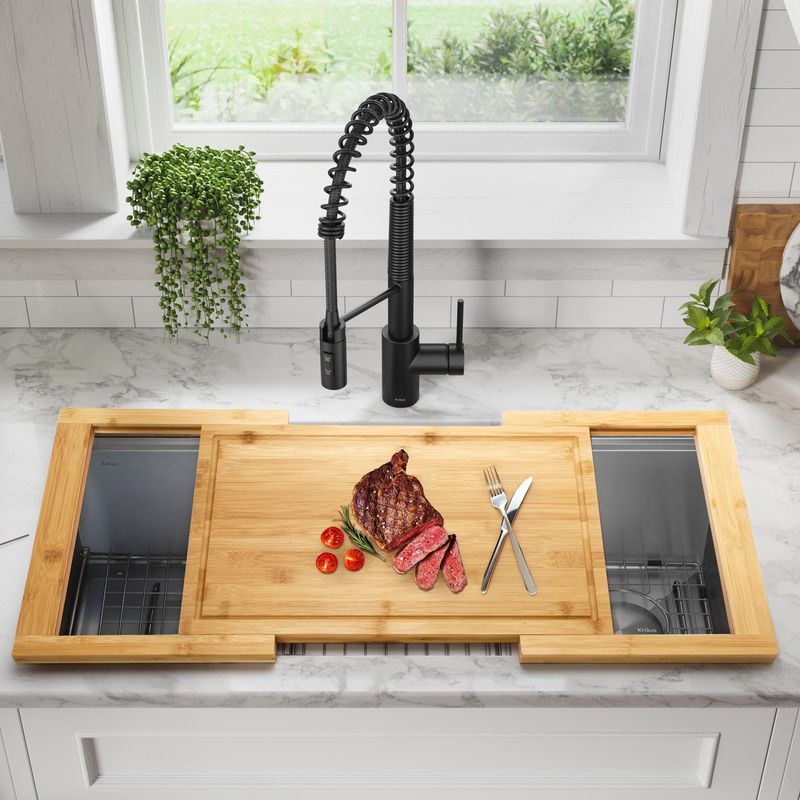 Over-the-sink cutting board